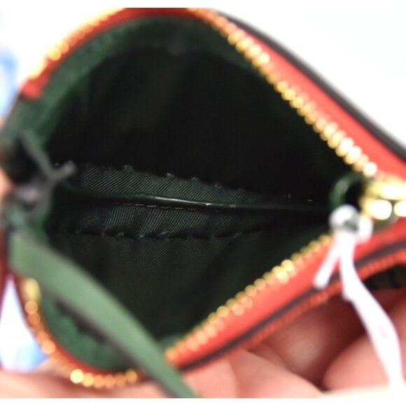 Tory Burch Beaded Watermelon Nubuck Leather Coin Purse NWT - Picture 6 of 7